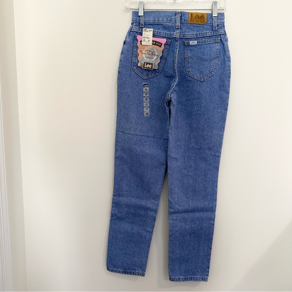 NEW NWT Vintage USA Union Made Lee Jeans Girls 16, 25 1/2 inch waist Ocean Blue